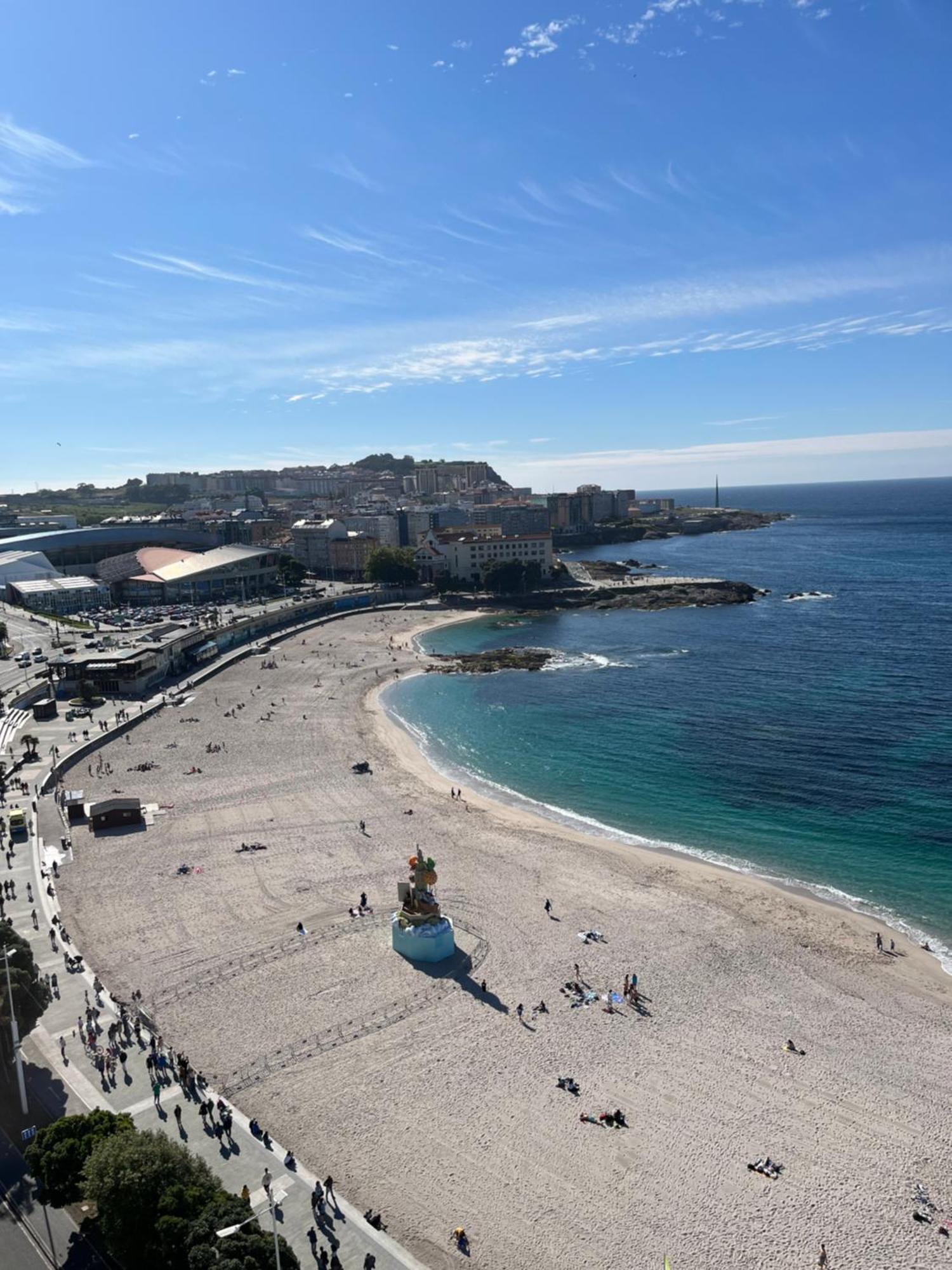 Primera Linea Playa Riazor โอโกรูญา ภายนอก รูปภาพ